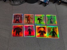 2020 Poddasze Card Company. Naklejki holograficzne z filmu horror. 2 zestawy po 4. 