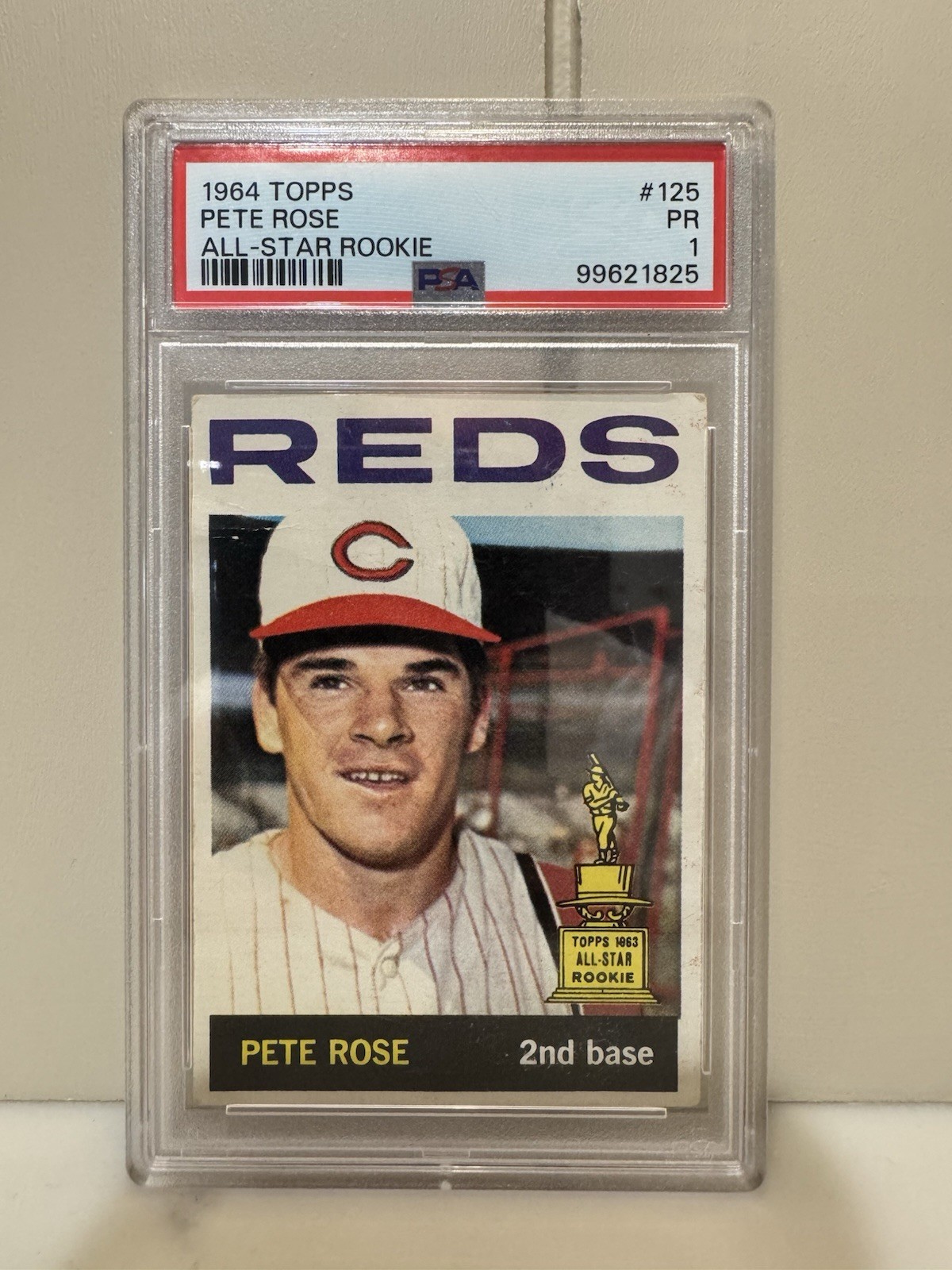 Topps 1964 Pete Rose #125 All-Star Rookie PSA 1 Base Set Cincinnati Reds MLB