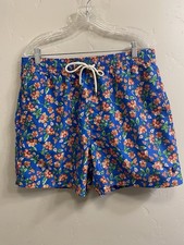 POLO Ralph Lauren Youth Boys XL Size 34  Waist Blue Floral Swim Trunks