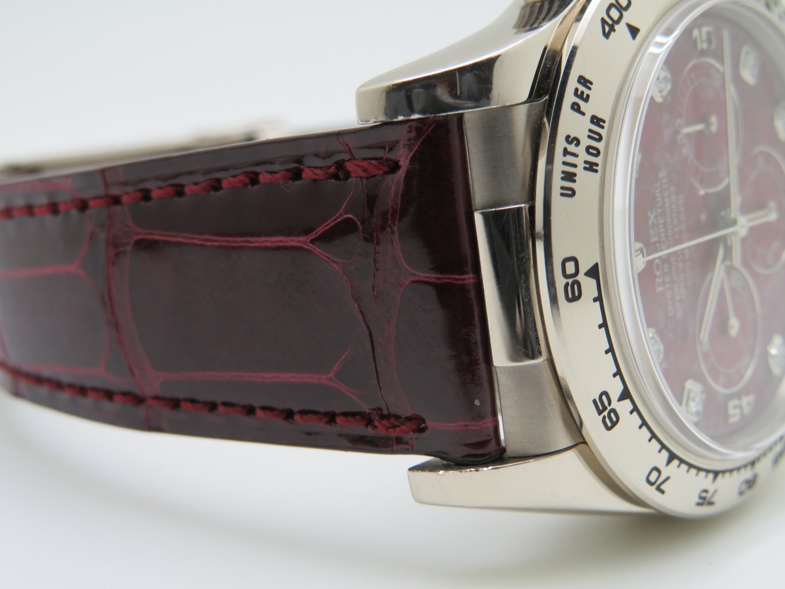 1998 Rolex Daytona 16519 Zenith Grossular Rubellite Dia. Dial Full Set Serviced image 8