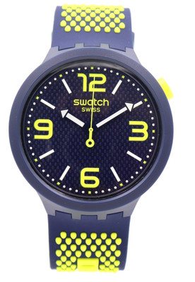 New Swiss Swatch Big Bold BBNEON Silicone Watch 47mm SO27N102 $115