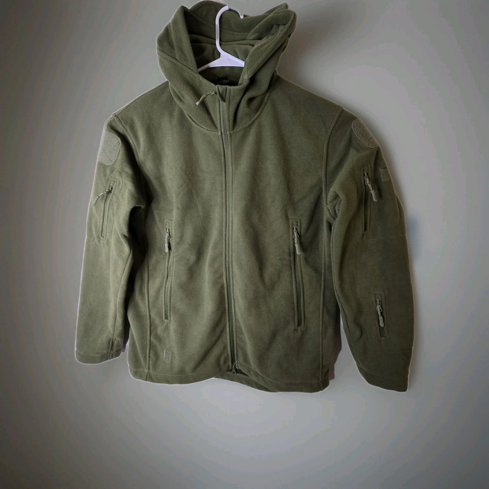 Tactical Jacket Winter Thermal Fleece mens medium Outdoors Hooded Warm Camping