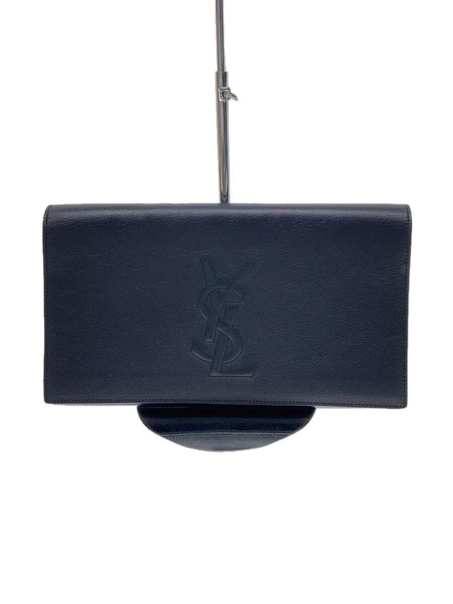 Borsa pochette YVES SAINT LAURENT pelle navy usata