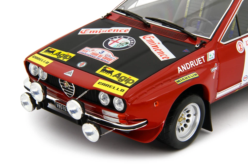 LAUDORACING-MODELS 1:18 Alfa Romeo Alfetta Gr.2 Rally Tour de Corse 1975 LM199D - Immagine 3 di 4