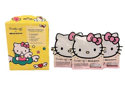 The Crème Shop HELLO KITTY Heavenly Hydration & Ready To Glow Sheet Masks 8 ct