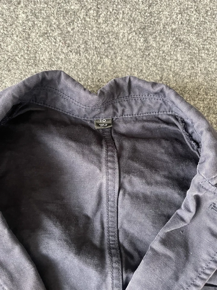 Jaqueta Crewcuts Meninos Tamanho 10 Azul Marinho Blazer J Crew Crianças Jovens Gola - Imagem 2 de 4