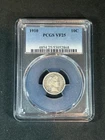 1910 Barber Dime 10C PCGS VF25 Philadelphia 90% Silver Coin