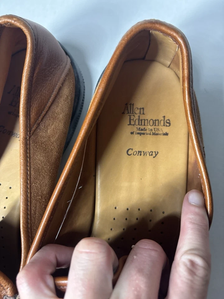 Mocasines de conducción Allen Edmonds Conway 14 3E (anchos) marrón para hombre Foto 4 de 4