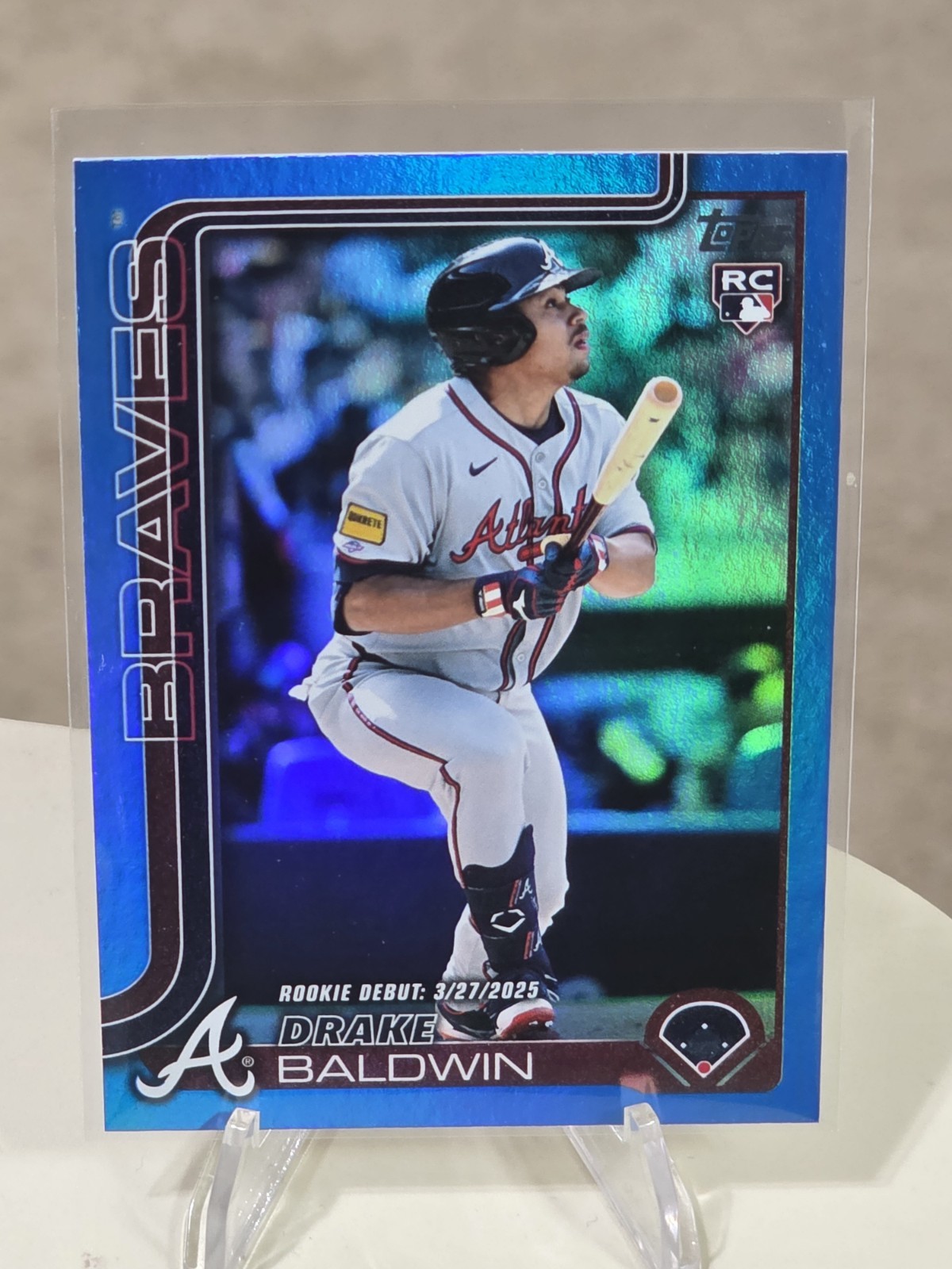 2025 Topps Update Drake Baldwin Rookie Debut Blue Foil RC #/150 - R.O.Y.🔥🔥🔥