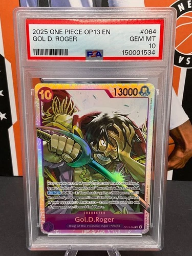 2025 One Piece English OP13-064 Gol D. Roger SR PSA 10 GEM MINT