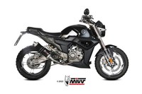 Mivv GP Auspuff Komplettanlage Schwarz Passend FüR Zontes ZT 125 G1 2021-2024