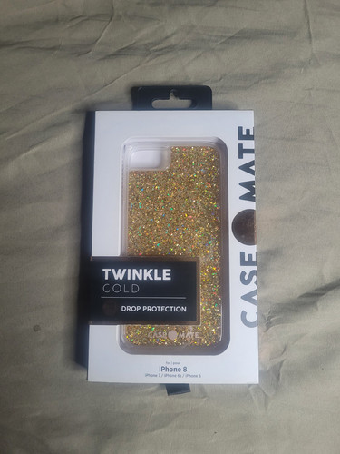 Case-Mate Twinkle Case for Apple iPhone SE/8/7/6s/6 - Gold - Picture 1 of 3