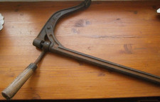 Ancien Valet d'établi à serrage rapide-Estampillé Acier Estampe Ancre De Marine