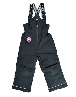 Canada Goose Kids Eaglet Bib 4-5 Black Authentic Down Snow Pants Salopette Rare
