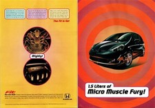2006 Honda Fit Sport Compact Hatchback 2 Page Vintage Print Ad Wall Art