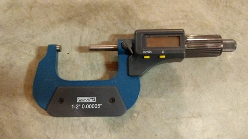 Fowler 1-2" .00005"/.001mm Electronic Outside Micrometer  54-850-002