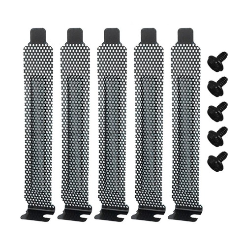 Pack of 5 Slot Cover Filters for PC Computer Case Cooling Easy Installation - Afbeelding 7 van 8