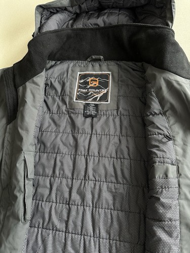 Free Country Jacket Mens XL Gray Parka Water Resistant Soft Shell Insulated Snow - Picture 8 of 24