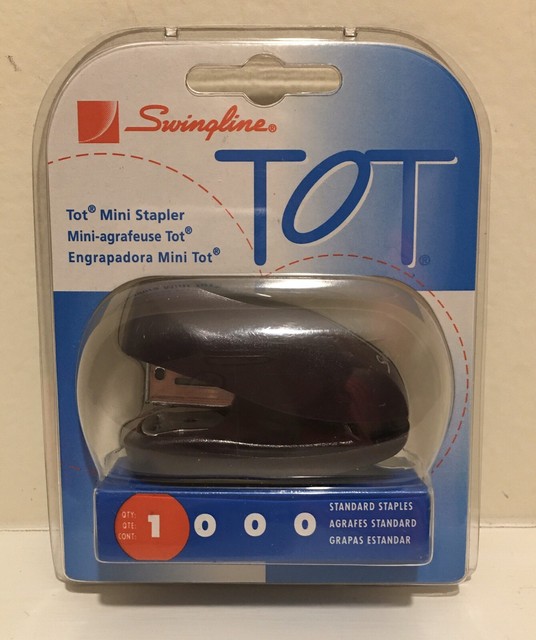 Swingline Tot Dark Purple Mini Stapler with 1000 Standard Staples eBay