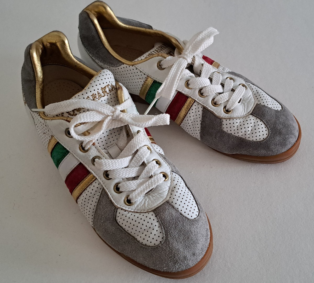 handgefertigte italienische Herren-Sneakers d`Acquasparta, Größe