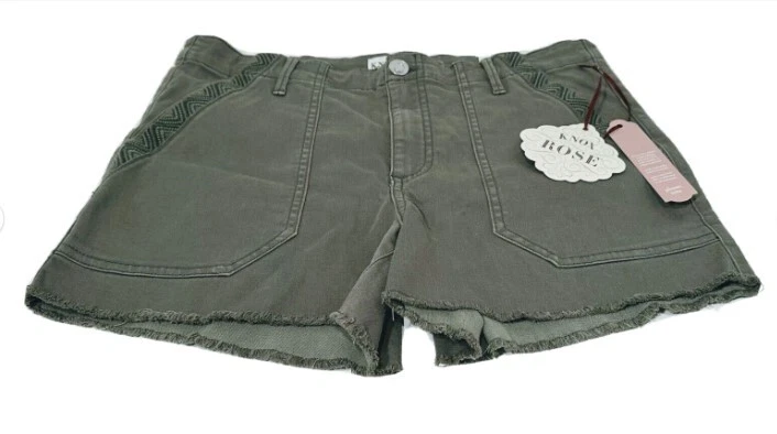 Pantalones Cortos Para Mujer Knox Rosa Tiro Medio con Bordado Bordado Trébol Verde, Elige Talla Foto 3 de 4
