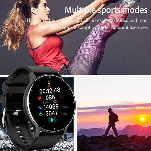 2024 Smart Watch Women Men Lady Gift Sport Fitness Watches Heart Rate - Picture 2 of 7
