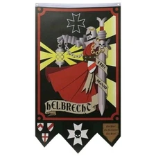 Black Templar Knight flag banner 30x50inch Home Garden Party Decoration