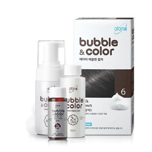 ATOMY Bubble & Color #Dark Brown Easy Self Hair Dye Hair Styling Made in korea - Image 1 of 4