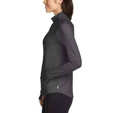 Eddie Bauer Women's Active Funnel Neck Long Sleeve Top Pullover | B42