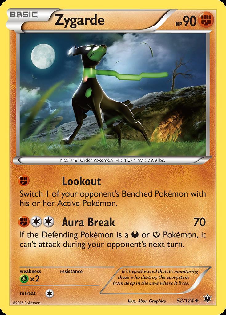 Pokemon Zygarde (52/125) Fates Collide LP