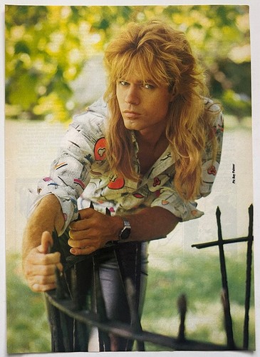 ADRIAN VANDENBERG - 1985 Full page UK magazine poster WHITESNAKE