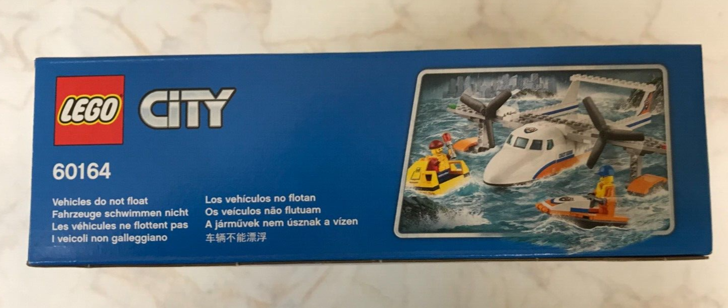 Lego 60164 City Sea Recue Plane 141 pieces Age 5-12 ~NEW lego 