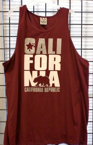 Nueva camiseta para hombre California Republic sin mangas Cali Bear CALI LIFE - Imagen 10 de 23