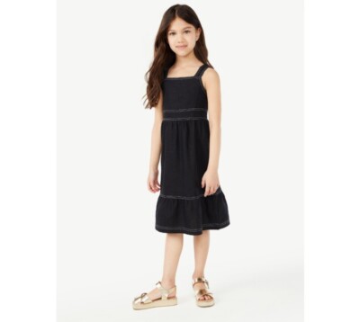 smocked midi dress women Organic Smocked Midi Sundress
