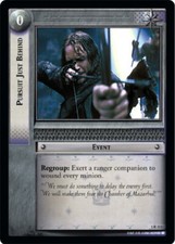 LOTR TCG FOTR Fellowship OT Ring PURSUIT JUST BEHIND FOIL 1R111 + Regular Pair