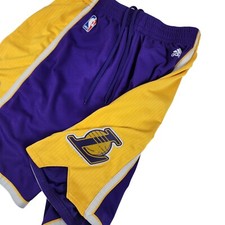 ADIDAS Los Angeles Lakers Basketball Shorts NBA Jersey Size L Multi-Color
