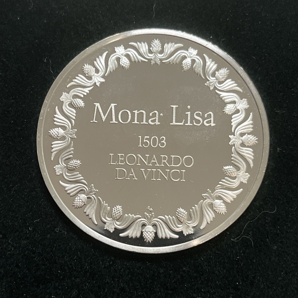 100 Greatest Masterpieces Mona Lisa Silver Franklin Mint | eBay