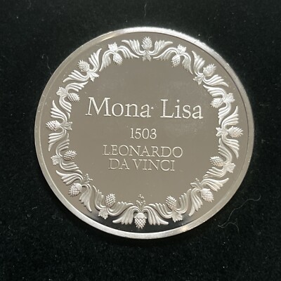 100 Greatest Masterpieces Mona Lisa Silver Franklin Mint | eBay
