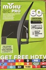 New Mohu - Arc Pro Indoor Amplified HDTV Antenna 60-Mile Range - Black