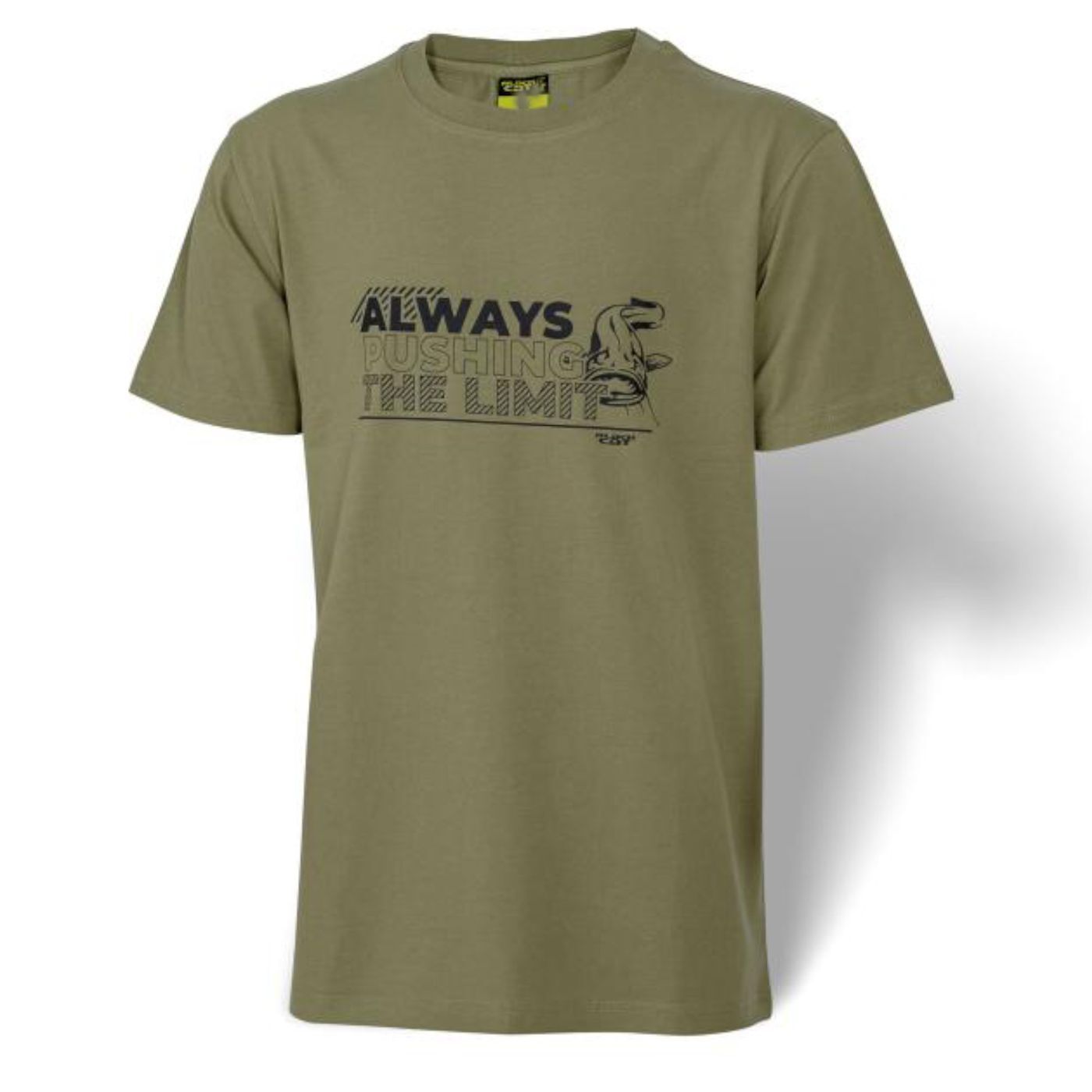 Black Cat Khaki Shirt - T-Shirt, Angelshirt Angelbekleidung Angelkleidung, Shirt