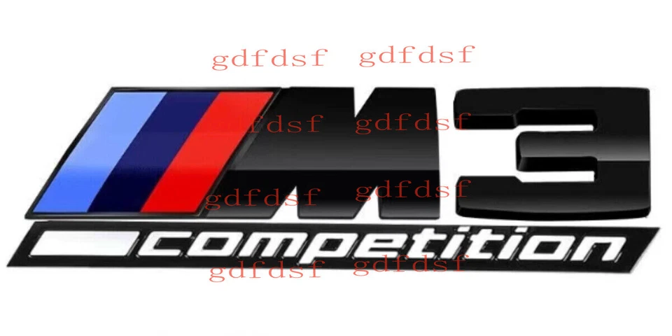 Para BM M3 COMPETICIÓN Número Letras Baúl Trasero Adhesivo Cuerpo y Estilo Exterior Foto 4 de 4