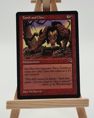 Tooth and Claw Tempest Magic Karte MTG englisch (Zähne und Klauen)
