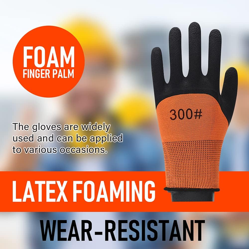 Safety Garden Gloves for Men Work Gloves with Palm Coated Breathable Rubber Coat - Picture 2 of 12