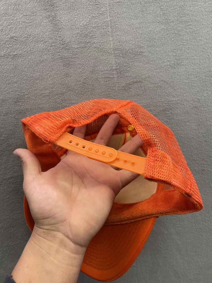 Tommy Bahama orange Adjustable Trucker Hat Cap Tip Your Cap - Image 2 of 4