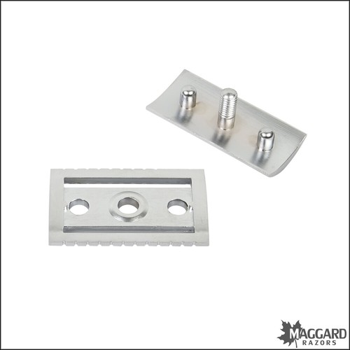 Safety Razor Replacement Head Maggard Razors Matte Silver V3A Closed