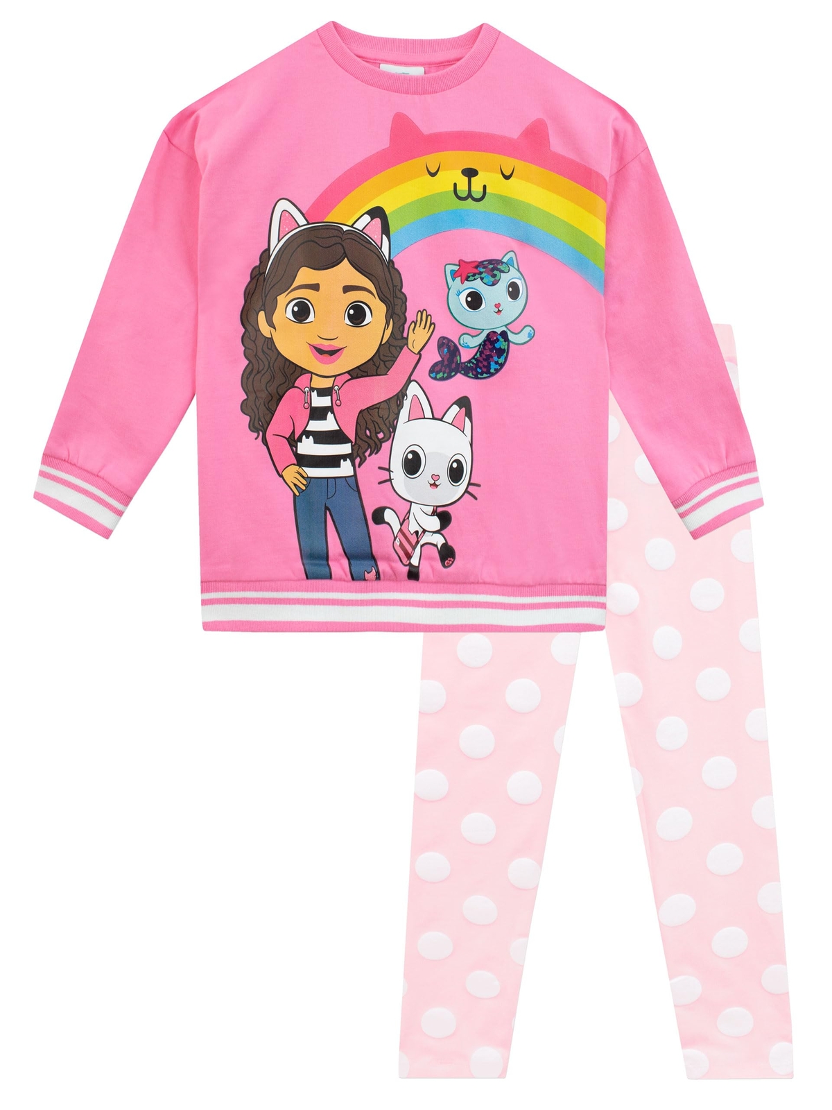 DREAMWORKS GABBY'S DOLLHOUSE Set felpa e leggings per ragazze Set Pandy Paws ...