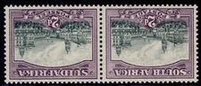 SOUTH AFRICA GVI SG44bw, 2d slate-grey & lilac, M MINT. Cat £30. WMK INVERTED