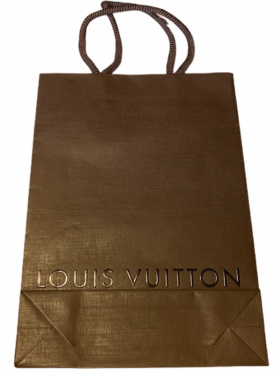 LOUIS VUITTON ショップ袋 Louis Vuitton | Classic Brown Shopping Bag w/ Rope Handle | 7.75