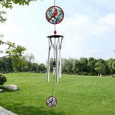 24 Cardinal Wind Chime Outdoor Home Patio Garden Decor Gift for Women Mom