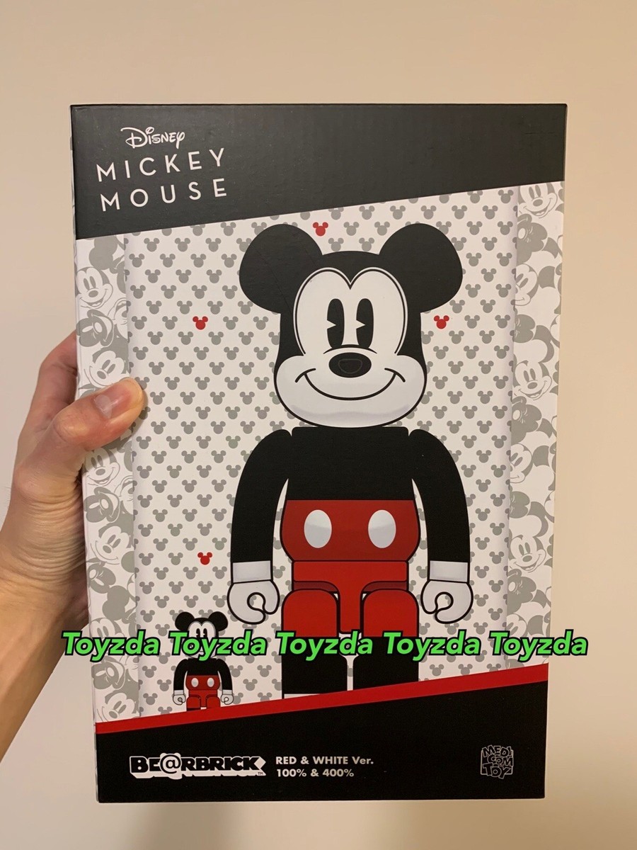 Medicom 2020 Disney Mickey Mouse Red & White 400% + 100% R&W